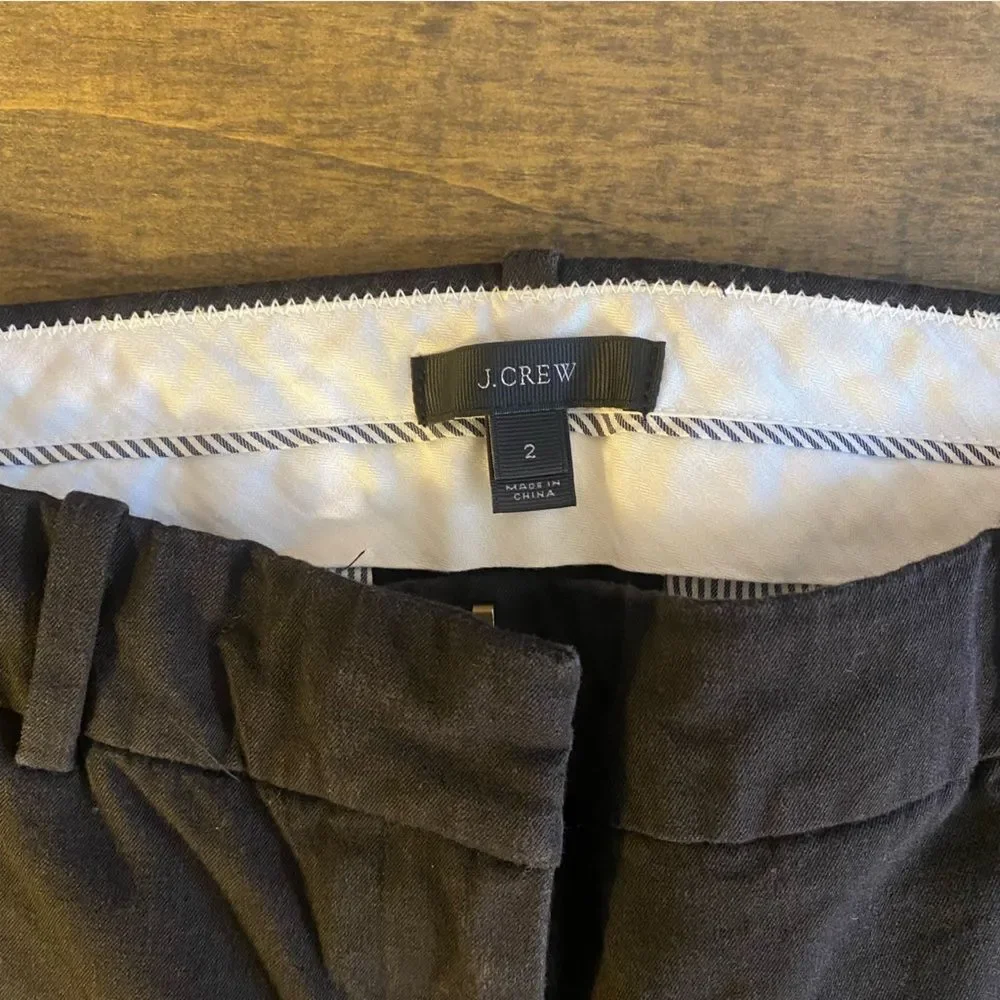 J. Crew Black Chino Trouser Pants